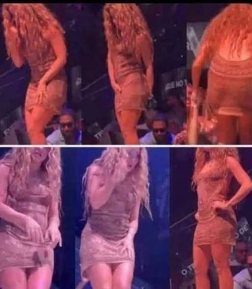 The moment Shakira leaves the stage after noticing that… See more…