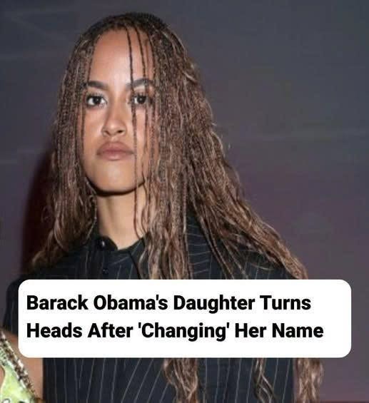 Obama’s Daughter Draws Attention For ‘Changing’ Her Name