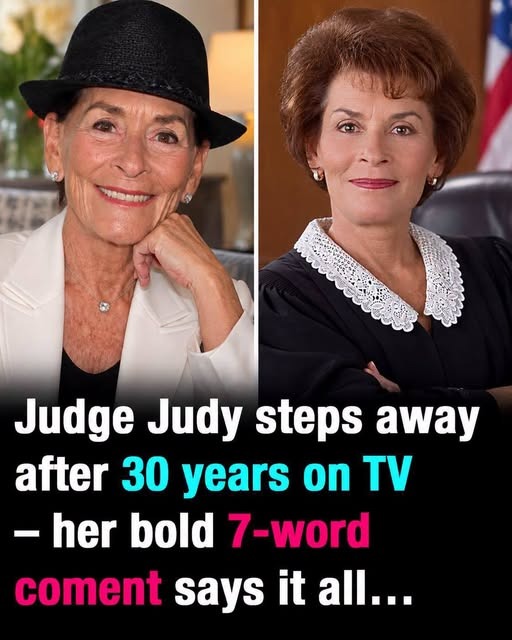 At 83, Judge Judy steps away after 30 years on TV