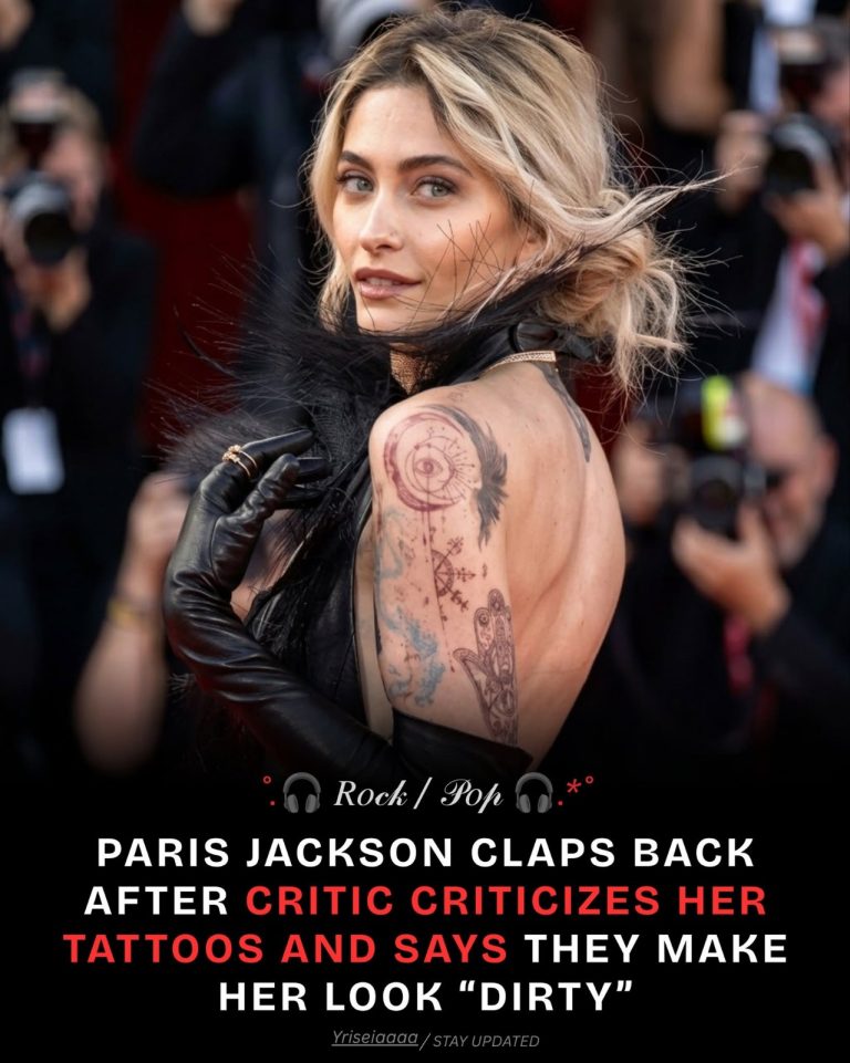 Paris Jackson is making it clear that criticism about her tattoos does not bother her.